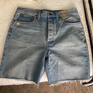 NWT Madewell Baggy Denim Bermuda Shorts